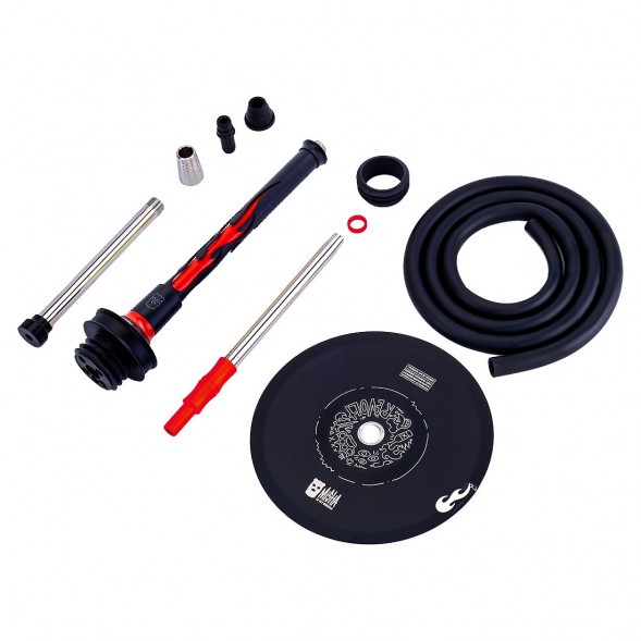 Кальян MISHA Rebel - Revolt Hero Flame (Чёрный Красный, Без Колбы) купить в Волгограде