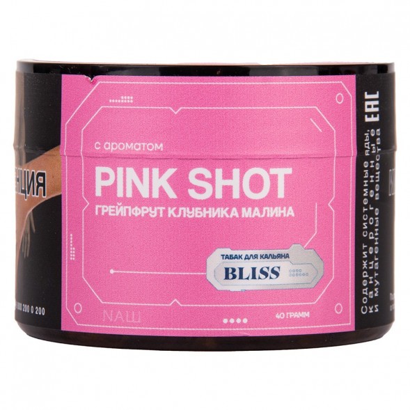 Табак Bliss - Pink Shot (Грейпфрут, Клубника, Малина, 40 грамм) купить в Волгограде