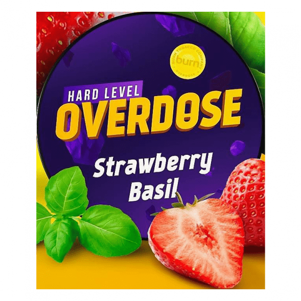 Табак Overdose - Strawberry Basil (Клубника-Базилик, 200 грамм) купить в Волгограде