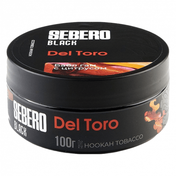 Табак Sebero Black - Del Toro (Бабл гам с Цитрусом, 100 грамм) купить в Волгограде
