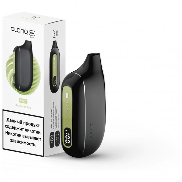 PLONQ MAX SMART - Зелёный Чай (8000 затяжек) купить в Волгограде