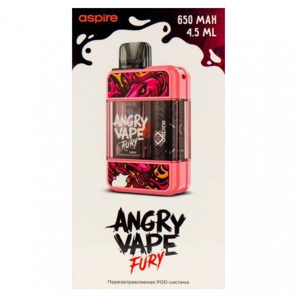 Электронная сигарета Brusko - Angry Vape Fury (650 mAh, Розовый) купить в Волгограде