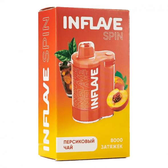INFLAVE SPIN - Персиковый Чай (8000 затяжек) купить в Волгограде