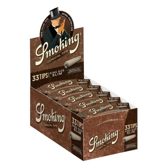 Фильтры Бумажные для самокруток Smoking - KS Contip Brow (33 штуки) купить в Волгограде
