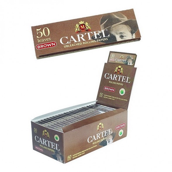 Бумага для самокруток Cartel - Brown Unbleached (50 штук) купить в Волгограде