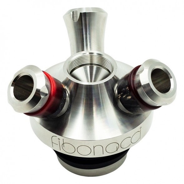 Кальян UNION - Fibonacci Гибрид (Чёрно-Красный, Без Колбы) купить в Волгограде