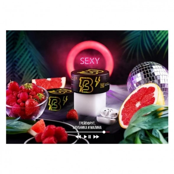 Табак Banger - Sexy (Грейпфрут, Клубника, Малина, 25 грамм) купить в Волгограде