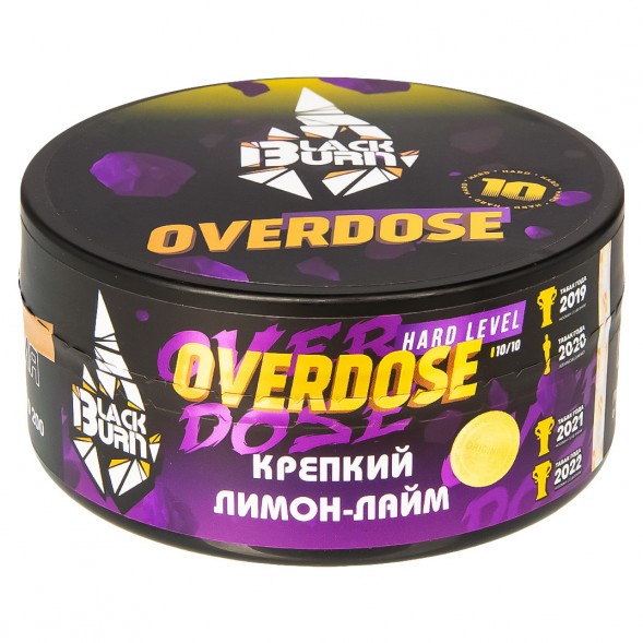 Табак BlackBurn - Overdose (Лимон - Лайм, 100 грамм) купить в Волгограде