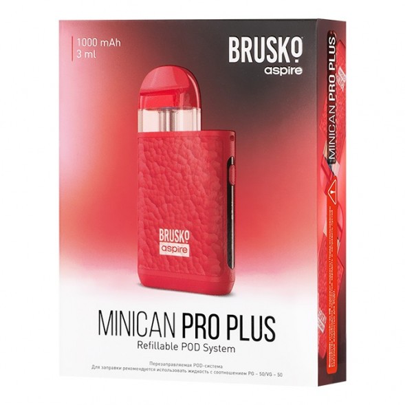 Электронная сигарета Brusko - Minican PRO Plus (Красный) купить в Волгограде