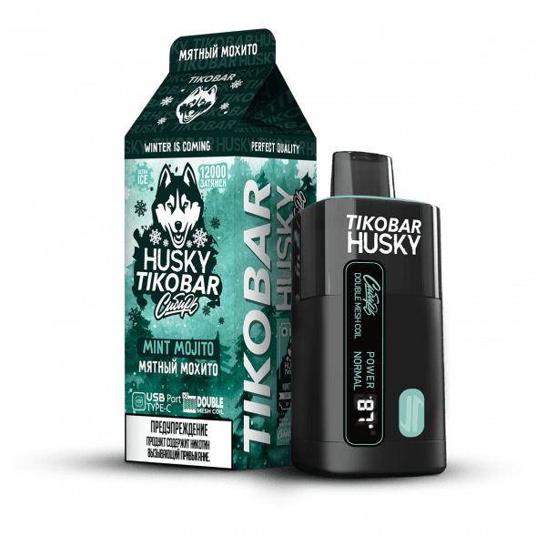 TIKOBAR HUSKY Сибирь - Мятный Мохито (Mint Mojito, 12000 затяжек) купить в Волгограде