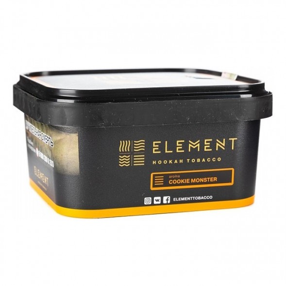 Табак Element Земля - Cookie Monster NEW (Земляничное Печенье, 200 грамм) купить в Волгограде