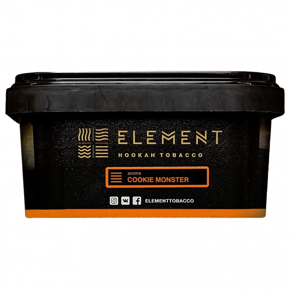 Табак Element Земля - Cookie Monster NEW (Земляничное Печенье, 200 грамм) купить в Волгограде
