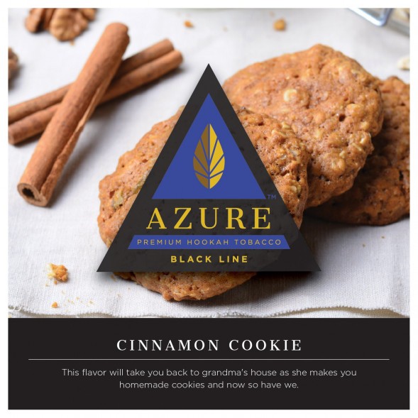 Табак Azure Black - Cinnamon Cookies (Печенье с Корицей, 100 грамм) купить в Волгограде
