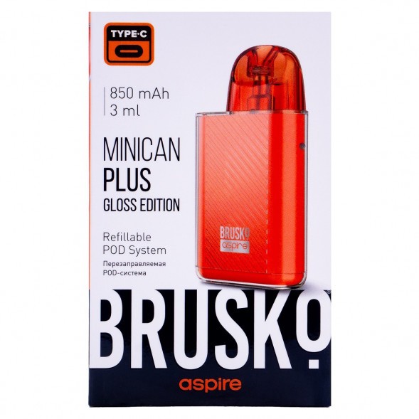 Электронная сигарета Brusko - Minican Plus Gloss Edition (850 mAh, Красный) купить в Волгограде