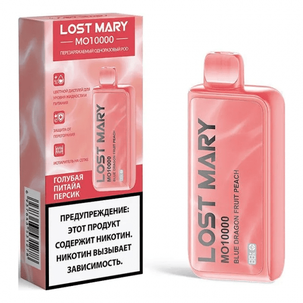 LOST MARY MO - Голубая Питайя Персик (Blue Dragon Fruit Peach, 10000 затяжек) купить в Волгограде
