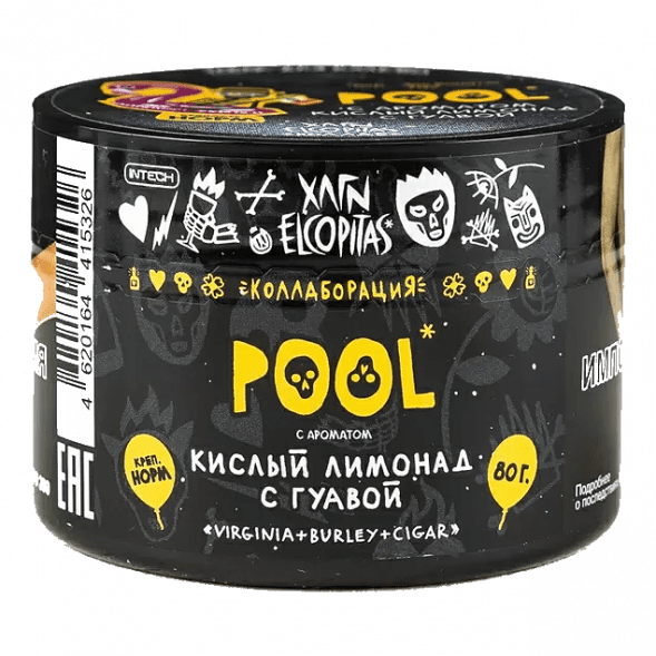 Табак Хулиган - POOL (Кислый Лимонад с Гуавой, 80 грамм) купить в Волгограде