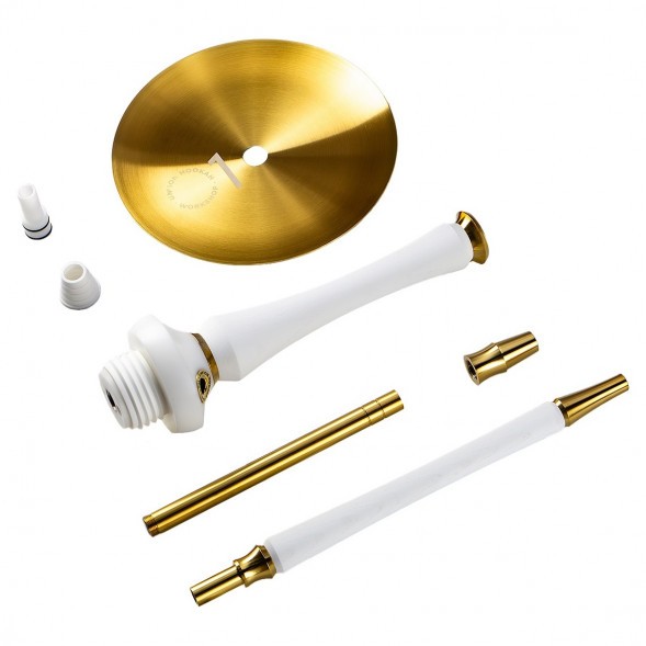 Кальян UNION - Sleek PVD White (Белый, Без Колбы) купить в Волгограде