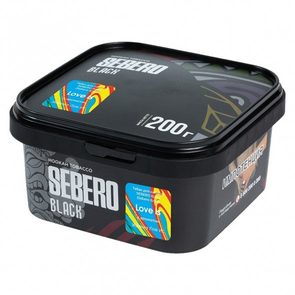 Табак Sebero Black - Love Is (Жвачка Лов Ис, 200 грамм) купить в Волгограде