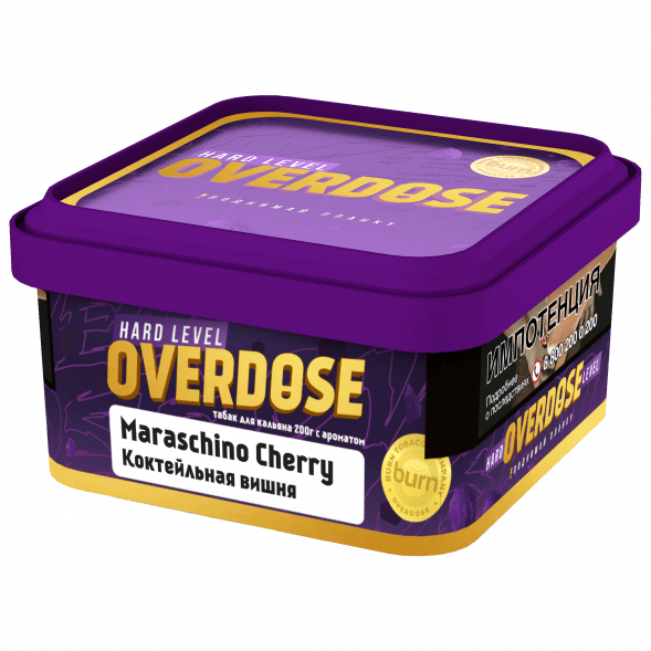Табак Overdose - Maraschino Cherry (Коктейльная Вишня, 200 грамм) купить в Волгограде