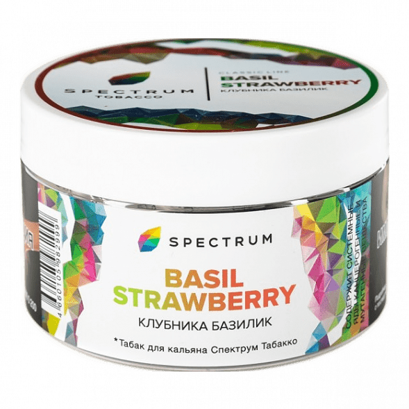 Табак Spectrum - Basil Strawberry (Клубника Базилик, 200 грамм) купить в Волгограде
