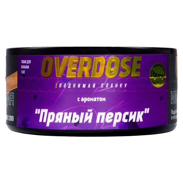 Табак Overdose - Kashmir Peach (Пряный Персик, 100 грамм) купить в Волгограде