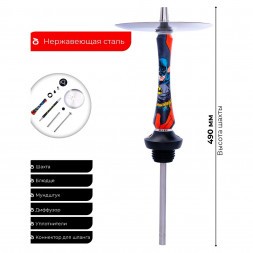 Кальян UNION - Sleek Comics Бэтман (Без Колбы)