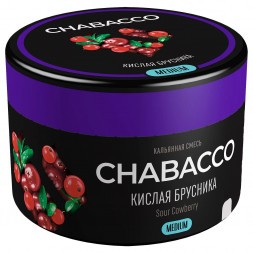 Смесь Chabacco MEDIUM - Sour Cowberry (Кислая Брусника, 40 грамм)