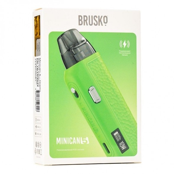 Электронная сигарета Brusko - Minican 5 (Зелёный) купить в Волгограде