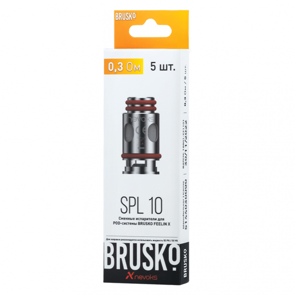 Испарители для Brusko Feelin (SPL-10, 0.3 Ом, 5 шт.) купить в Волгограде