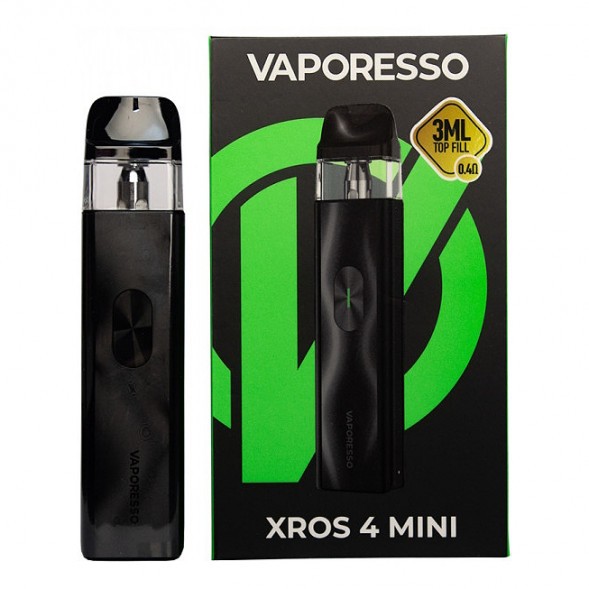 Электронная сигарета Vaporesso XROS 4 Mini - Black (Чёрная) купить в Волгограде