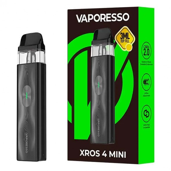 Электронная сигарета Vaporesso XROS 4 Mini - Black (Чёрная) купить в Волгограде
