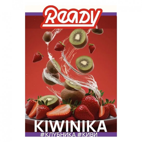 Табак Ready - №19 Kiwinika /Strawberry, Elderberry, Kiwi (Клубника, Киви, Бузина, 25 грамм) купить в Волгограде