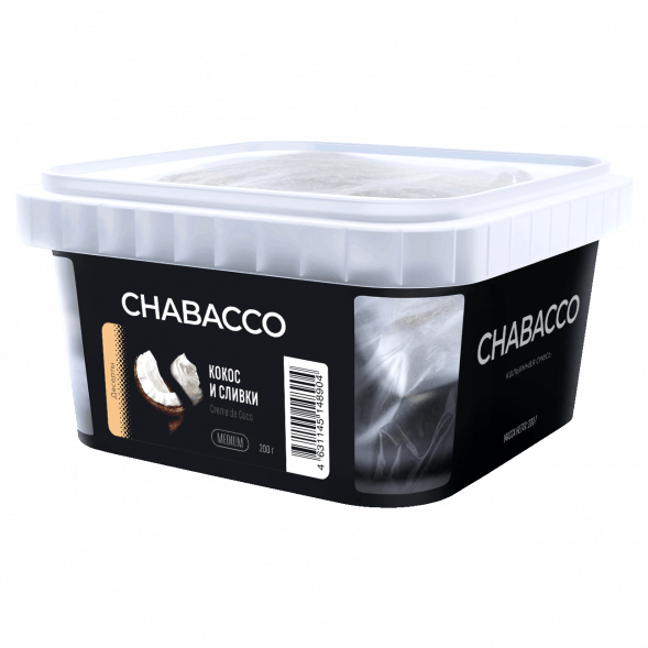 Смесь Chabacco MIX MEDIUM - Creme de Coco (Кокос и Сливки, 200 грамм) купить в Волгограде