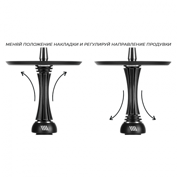 Кальян Alpha Hookah - Model X REVERSE Black Matte (без колбы) купить в Волгограде