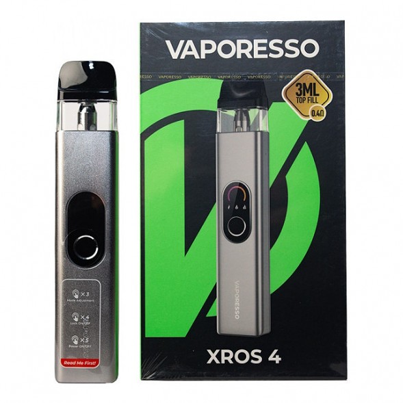 Электронная сигарета Vaporesso XROS 4 - Silver (Серебряная) купить в Волгограде
