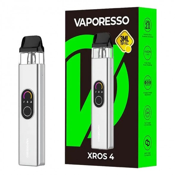 Электронная сигарета Vaporesso XROS 4 - Silver (Серебряная) купить в Волгограде