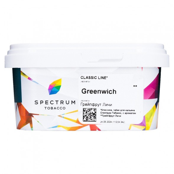 Табак Spectrum - Greenwich (Грейпфрут Личи, 200 грамм) купить в Волгограде