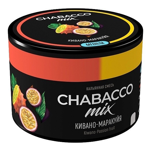 Смесь Chabacco MIX MEDIUM - Kiwano Passion Fruit (Кивано-Маракуйя, 40 грамм) купить в Волгограде