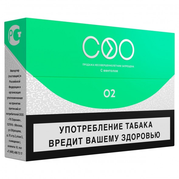 Стики COO - GREEN (Ментол, 10 пачек) купить в Волгограде