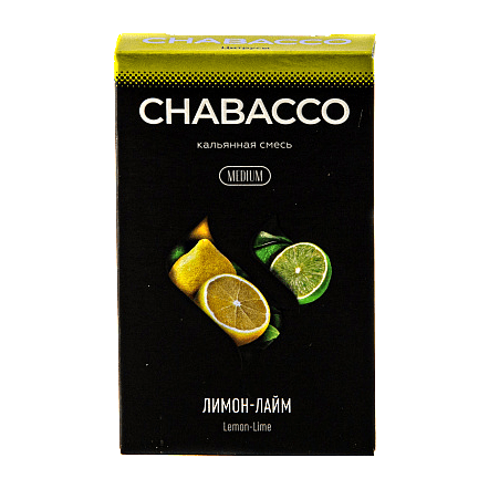 Смесь Chabacco MEDIUM - Lemon-Lime (Лимон - Лайм, 50 грамм) купить в Волгограде