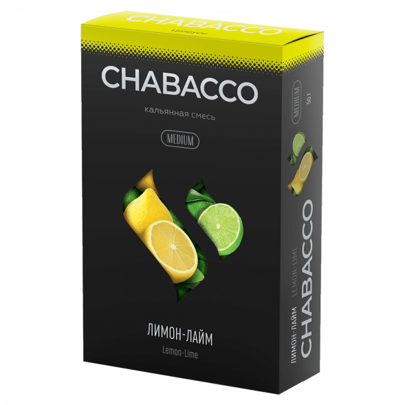 Смесь Chabacco MEDIUM - Lemon-Lime (Лимон - Лайм, 50 грамм) купить в Волгограде