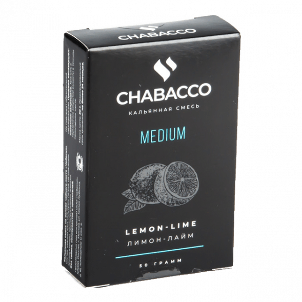 Смесь Chabacco MEDIUM - Lemon-Lime (Лимон - Лайм, 50 грамм) купить в Волгограде