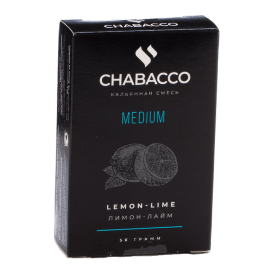 Смесь Chabacco MEDIUM - Lemon-Lime (Лимон - Лайм, 50 грамм) купить в Волгограде