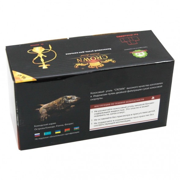 Уголь Crown (22 мм, 96 кубиков) купить в Волгограде