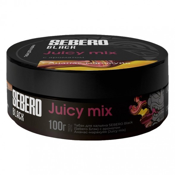 Табак Sebero Black - Juicy Mix (Ананас и Маракуйя, 100 грамм) купить в Волгограде