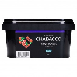 Смесь Chabacco MEDIUM - Sour Cowberry (Кислая Брусника, 200 грамм)