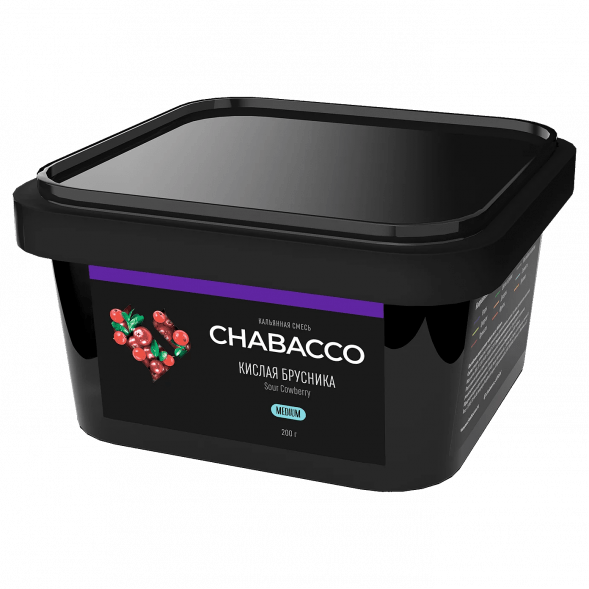 Смесь Chabacco MEDIUM - Sour Cowberry (Кислая Брусника, 200 грамм) купить в Волгограде
