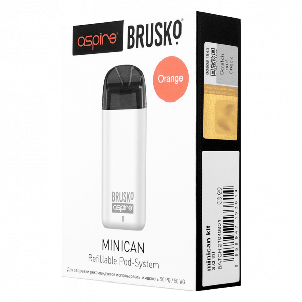 Электронная сигарета Brusko - Minican (350 mAh, Оранжевый) купить в Волгограде
