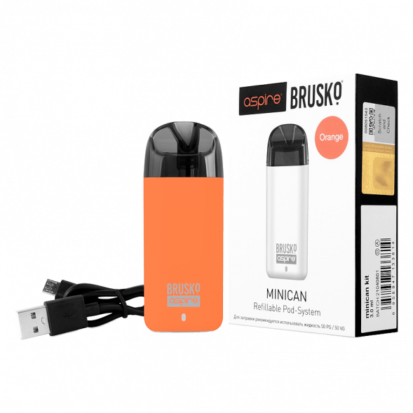 Электронная сигарета Brusko - Minican (350 mAh, Оранжевый) купить в Волгограде