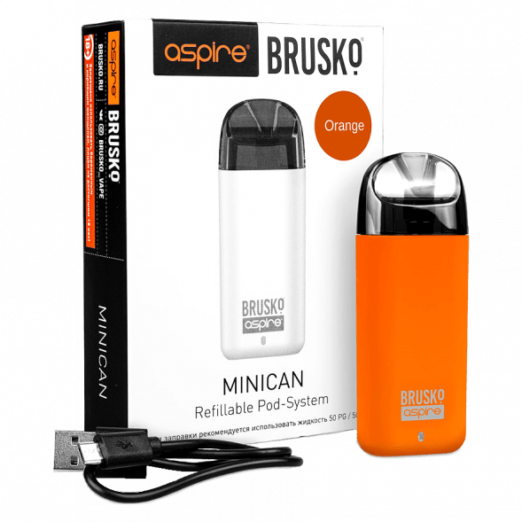 Электронная сигарета Brusko - Minican (350 mAh, Оранжевый) купить в Волгограде